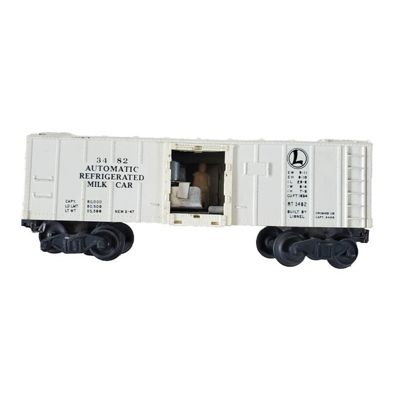 Lionel Train Refrigerated Milk Car 3482 Automatic Metal Heavy FLAWS NEEDS REPAIR - Picture 1 of 11